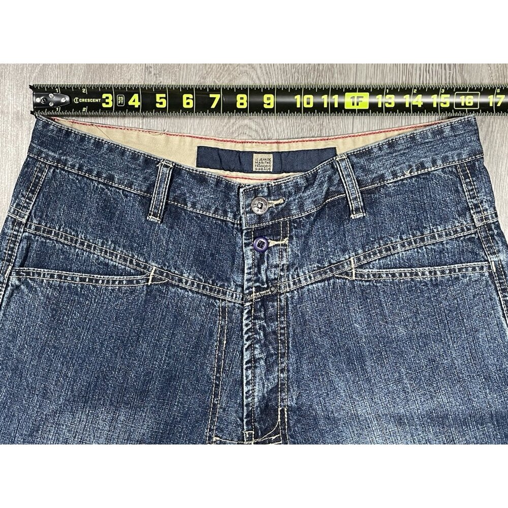 Vintage Marithe Francois Girbaud Wide Leg Baggy Denim Jeans - Men Size 34 X 29 - Picture 16 of 16